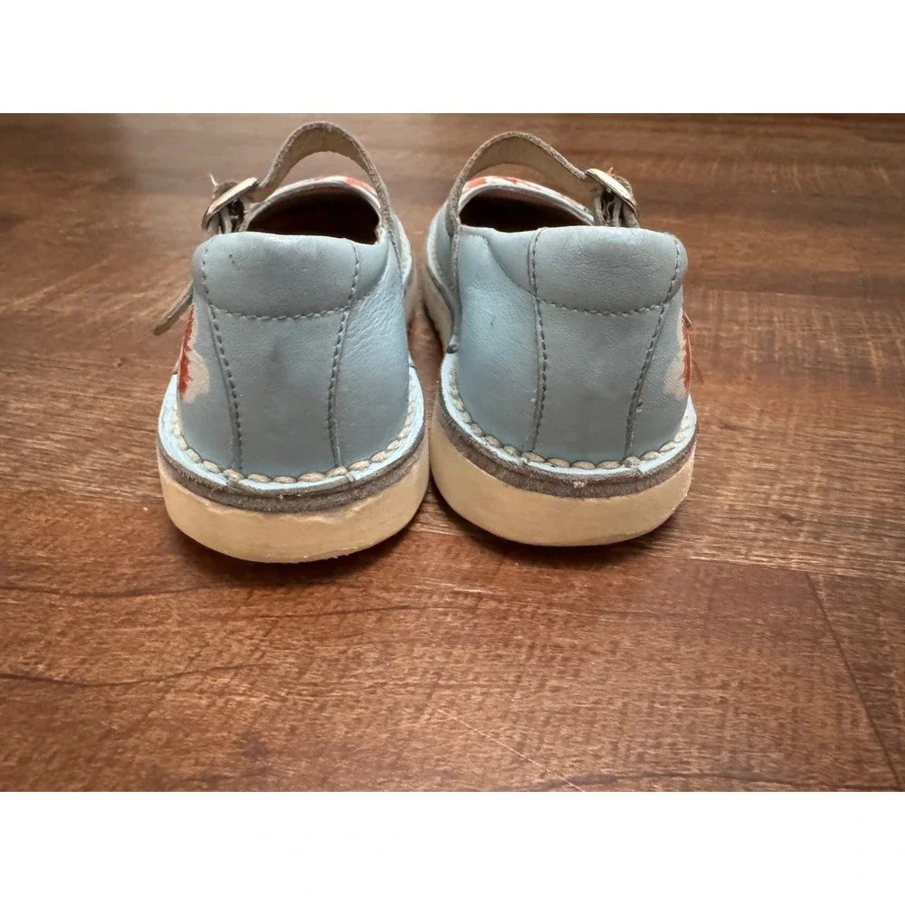 Vintage Y2K Naturino Floral Leather Mary Jane Shoes Girls EU 30